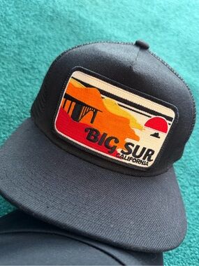 Bart Bridge Black Trucker Hat with Big Sur Patch and pocket